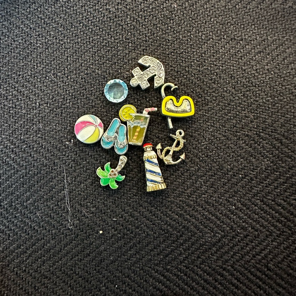 Nautical and Beach-Themed Charms Set